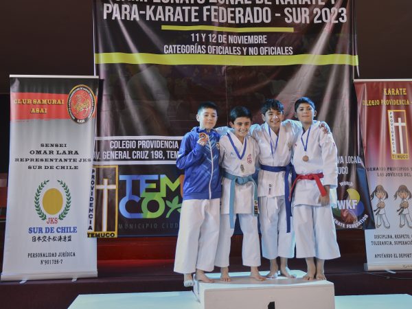 Participación de Joaquín Ballesteros en el Campeonato Zonal Federado de Karate – Temuco 2023